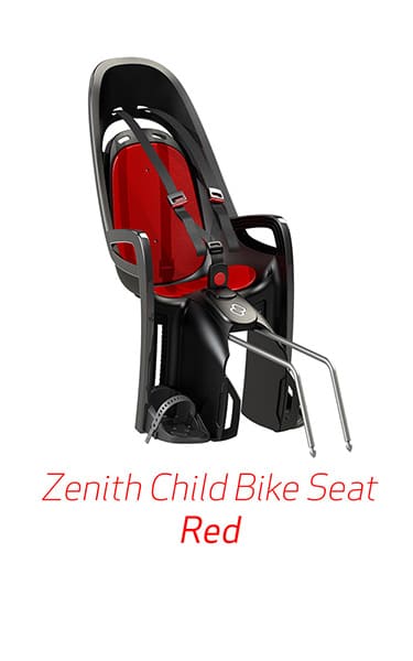 Zenith Child Bike Seat, Rack Mount, Red