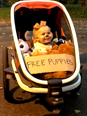 Free Puppies DIY Stroller costumes