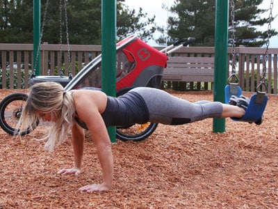 Playground Workout Knee Tucks