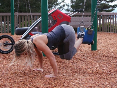 Playground Workout Knee Tucks