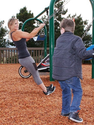 Playground Workout Swing Pulls