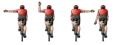 Bicycle Commuting Hand Signals
