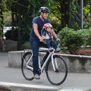 infant bike seat front