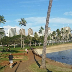 Honolulu Bike Paths Ala Moana Regional Park