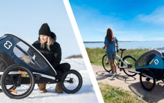 Hamax Outback and Traveller Kids Bike Trailers and Strollers Comparison